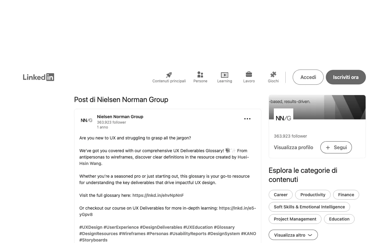 Anteprima di e-Books gratuito sulle terminologie della UX