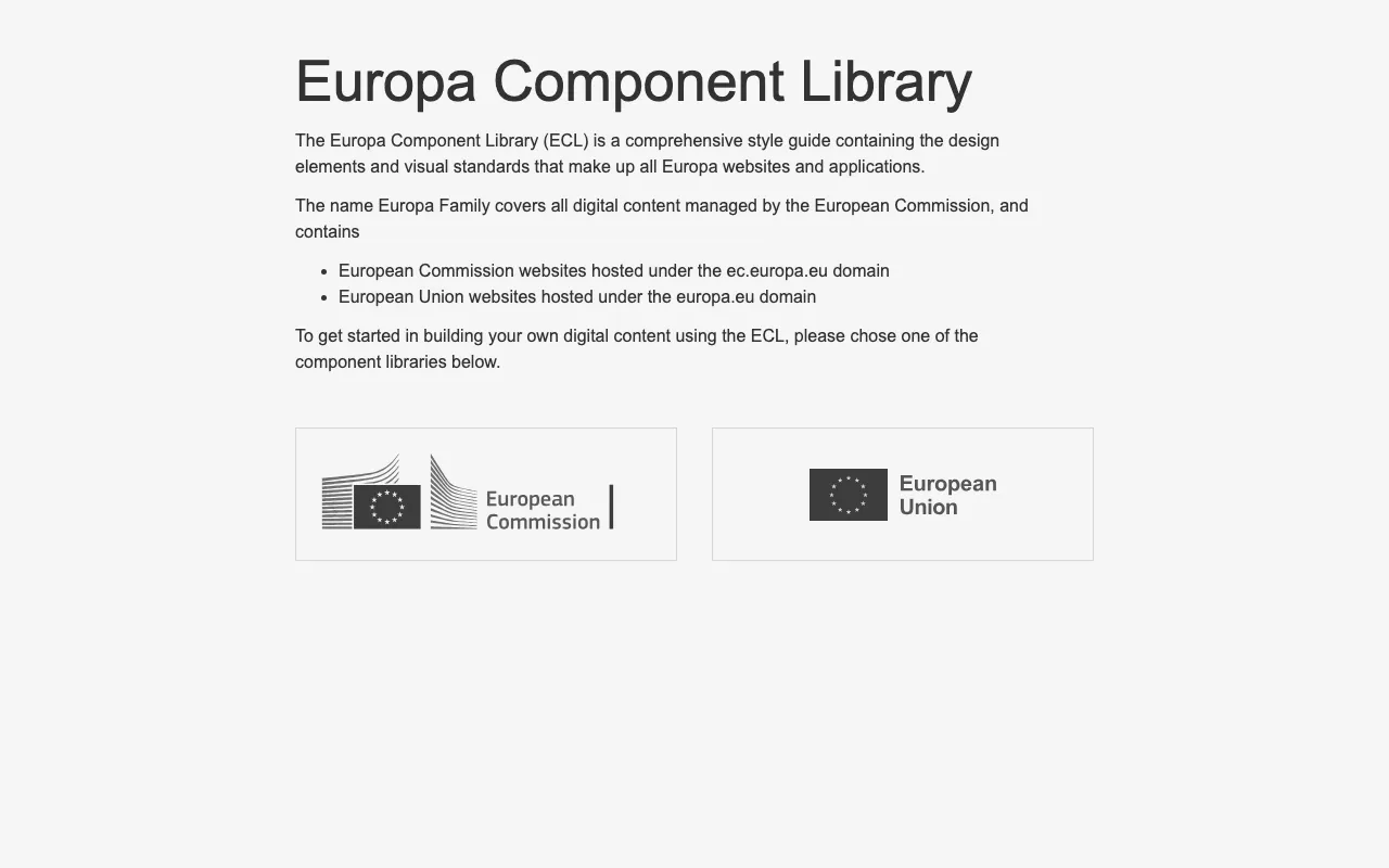 Anteprima di Europa Component Gallery