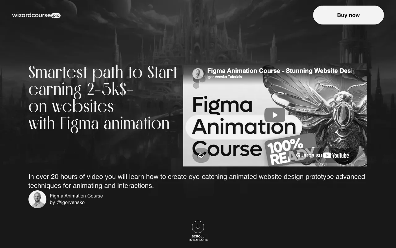 Anteprima di Figma animation course