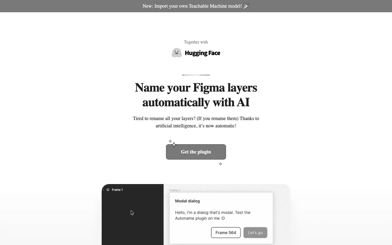 Anteprima di Figma Autoname, plugin Figma