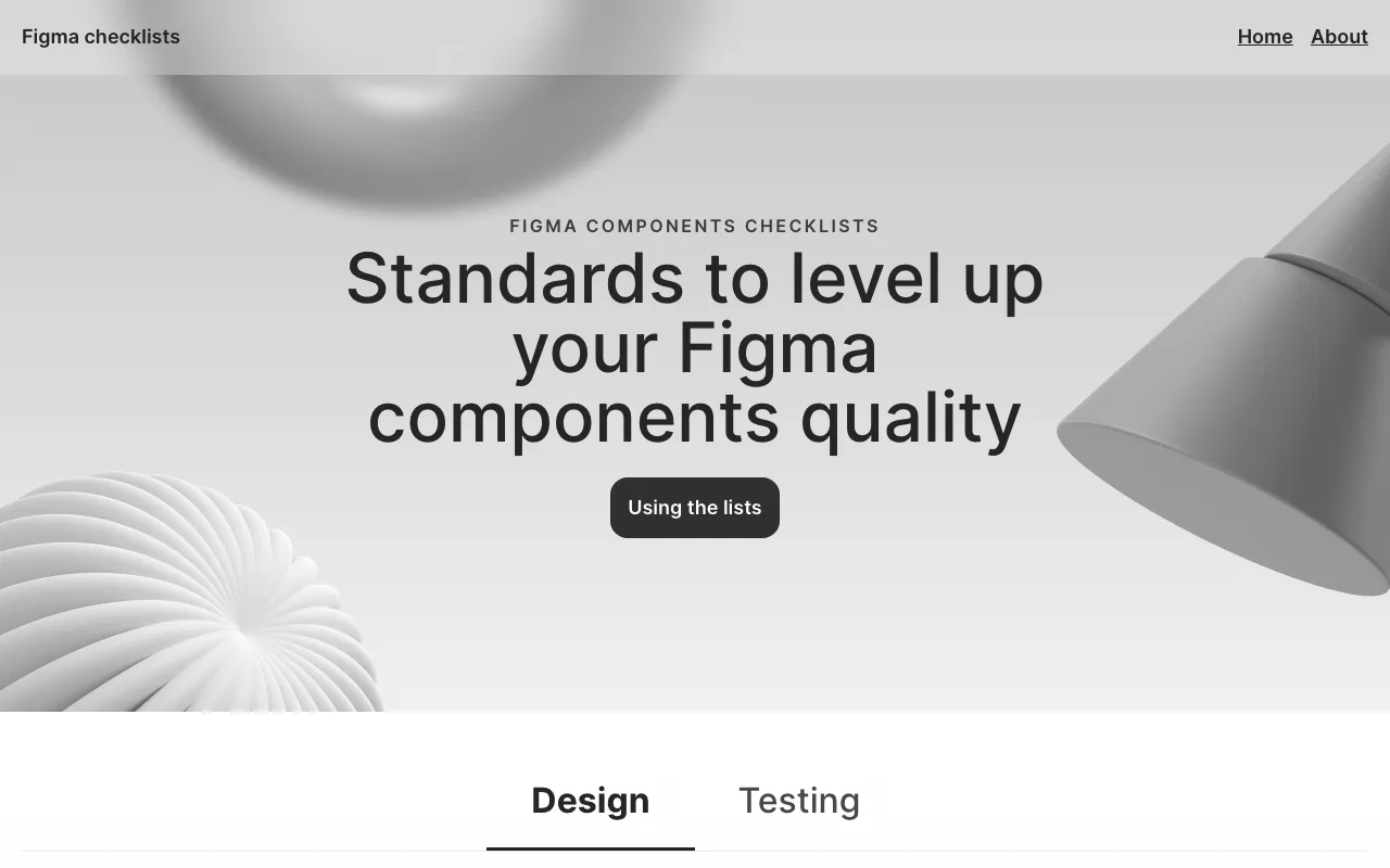 Anteprima di Figma Checklist, guida per progettare componenti di UI