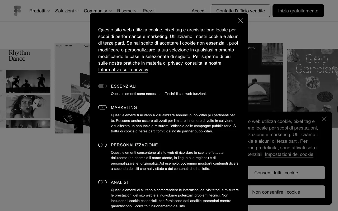 Anteprima di Figma, tool di prototipazione