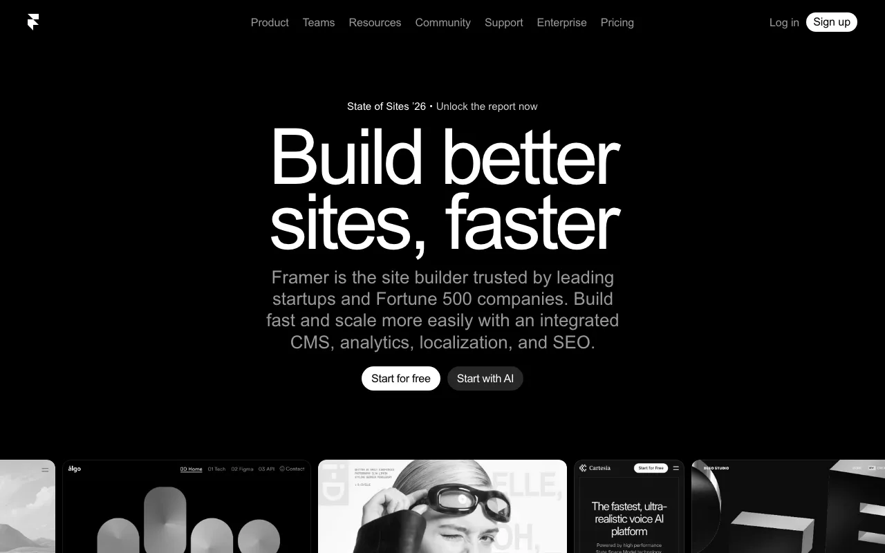 Anteprima di Framer