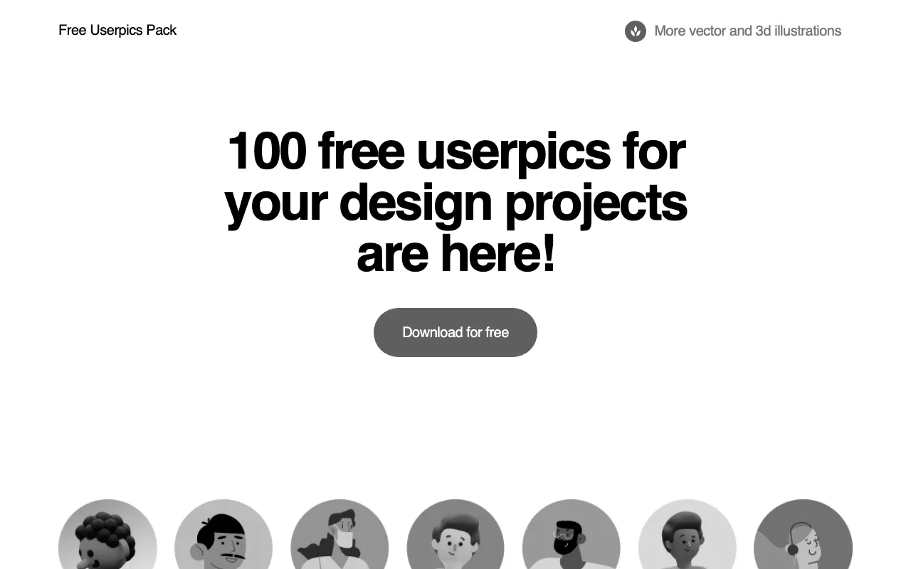 Anteprima di Free Userpics Pack, illustrazioni di immagini profilo