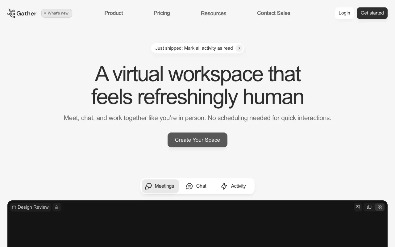 Anteprima di Gather, spazio virtuale per collaborare da remoto