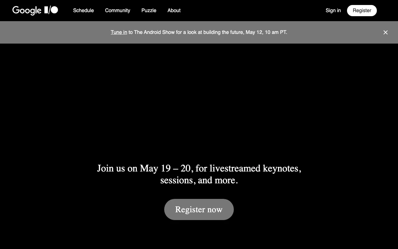 Anteprima di Google I/O, evento di Google