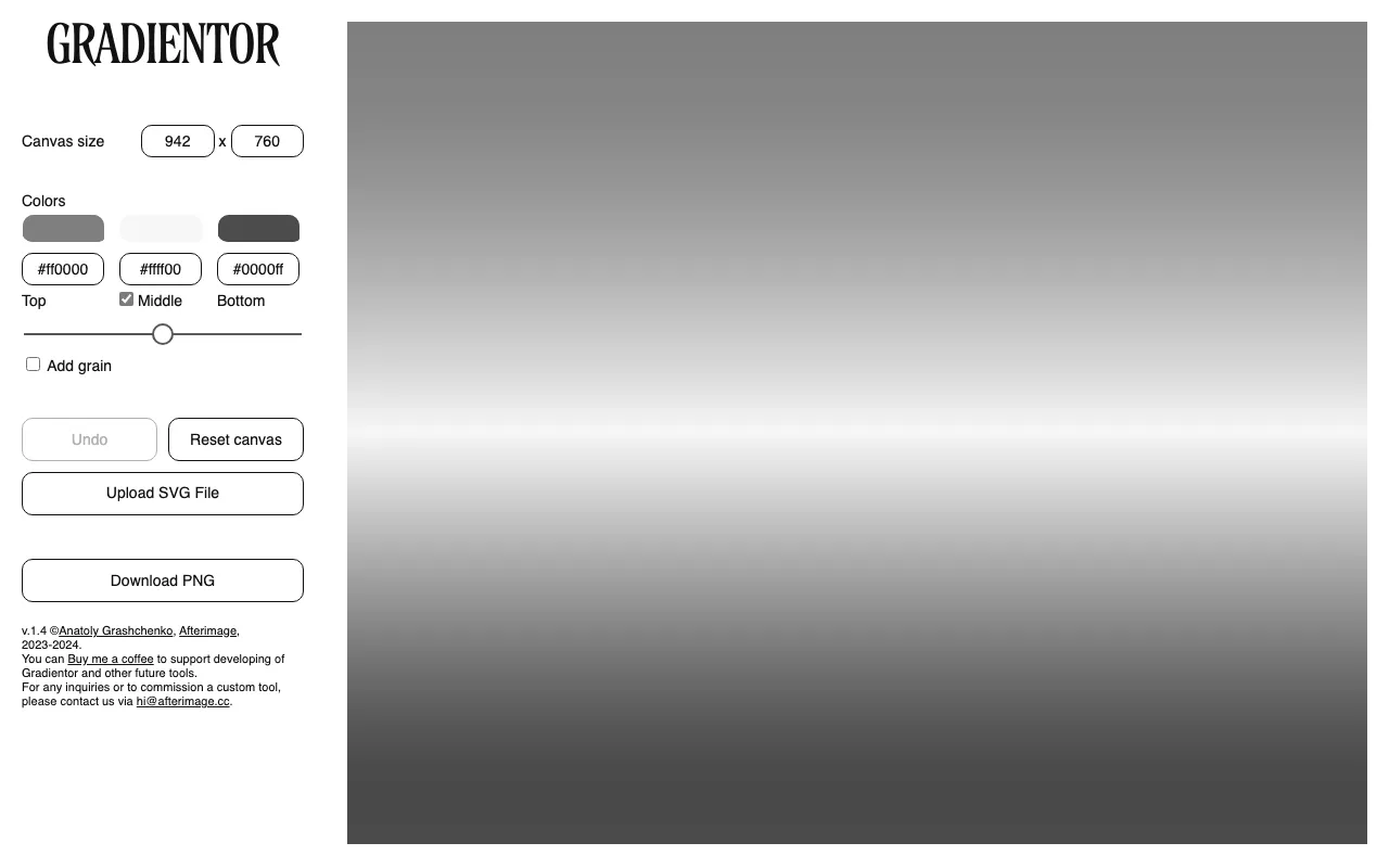 Anteprima di Gradientor, tool per creare illustrazioni con gradienti