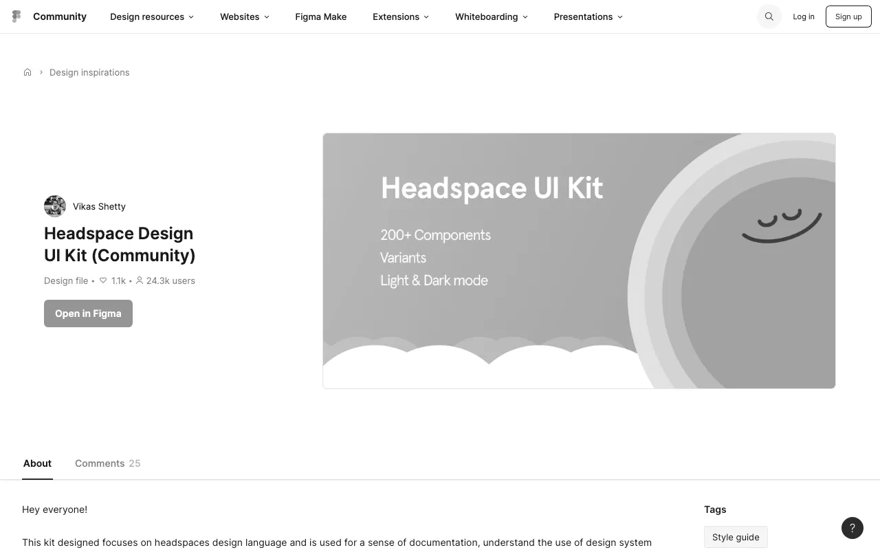 Anteprima di Headspace Design System (unofficial)