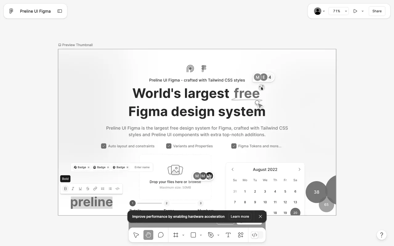 Anteprima di http://Preline.co Design System