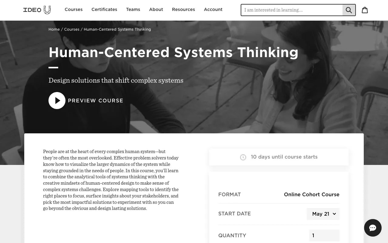 Anteprima di IDEO Human Centered Systems Thinking