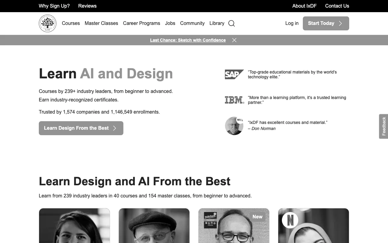 Anteprima di Interaction Design Foundation, corsi per designer