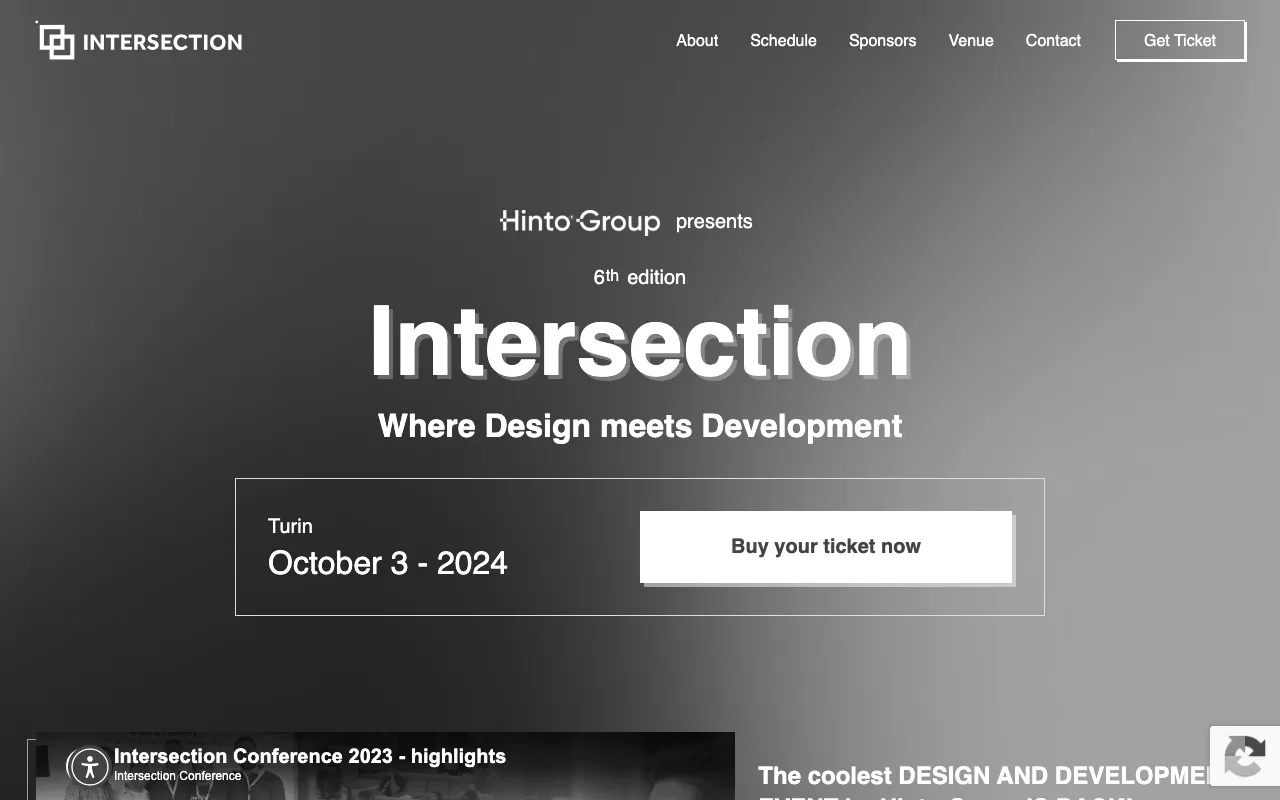 Anteprima di Intersection Conference, evento internazionale sul design