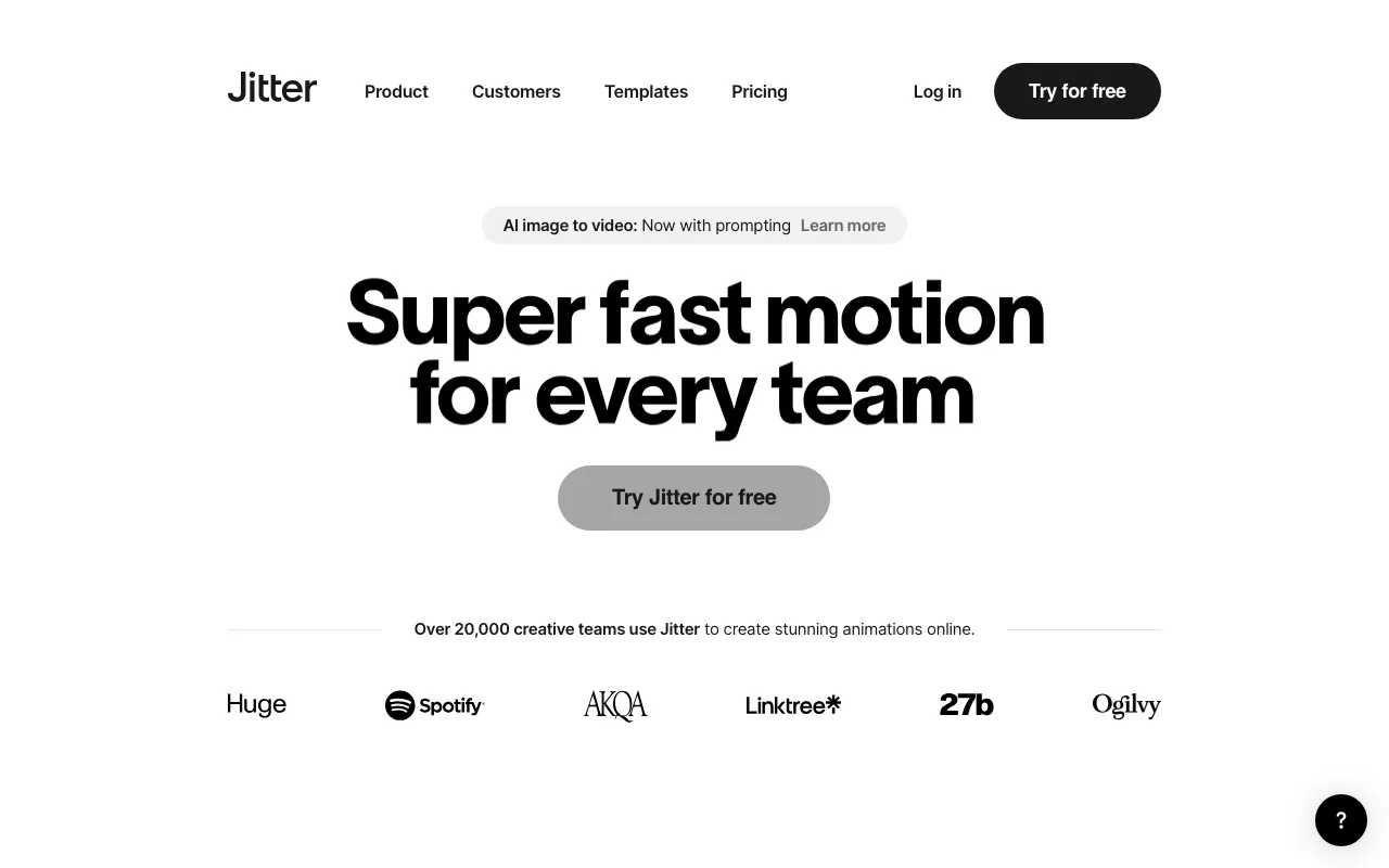 Anteprima di Jitter Video, tool per creare motion design in modo semplice