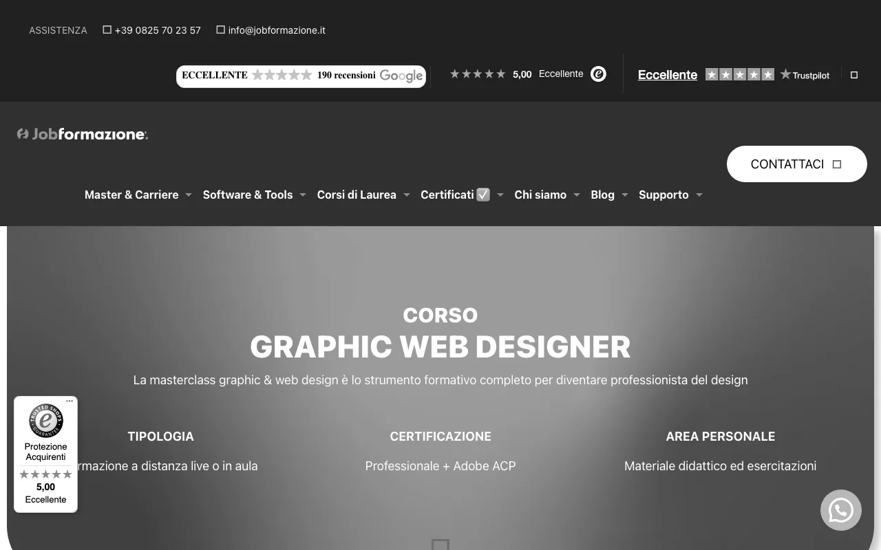 Anteprima di Job Formazione, master in graphic & web design
