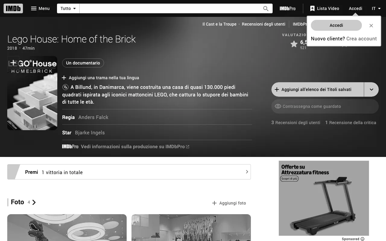 Anteprima di Lego: house of bricks, documentario sul design lego