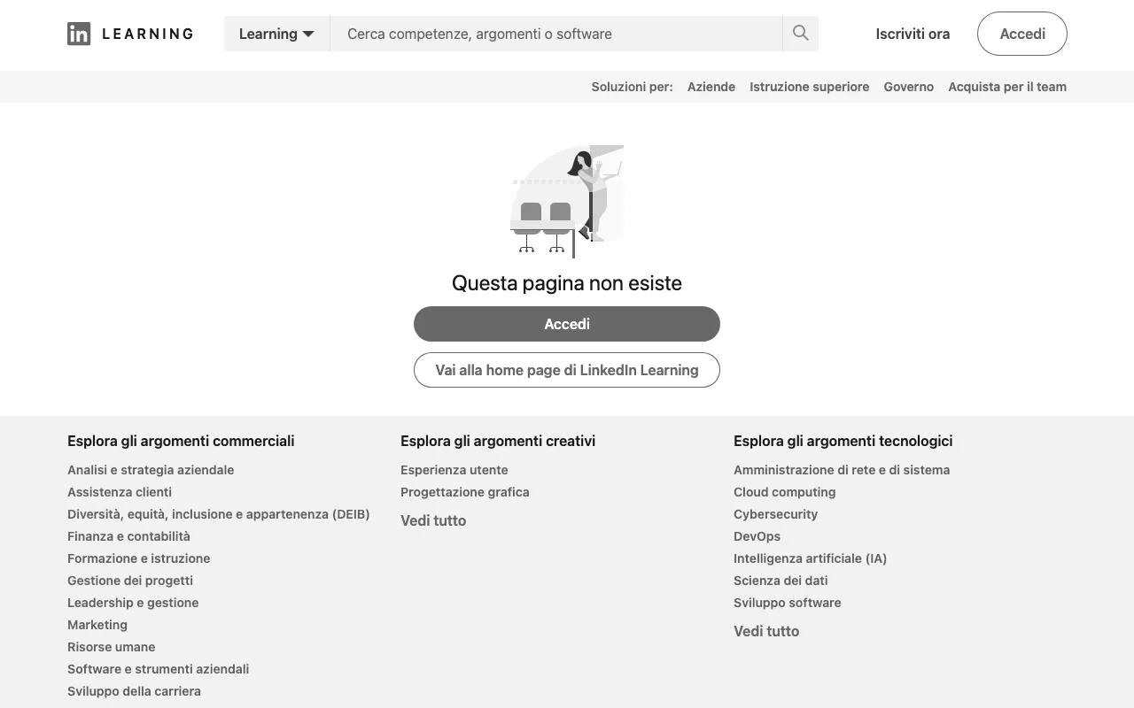 Anteprima di LinkedIn Learning, corsi su temi del digitale