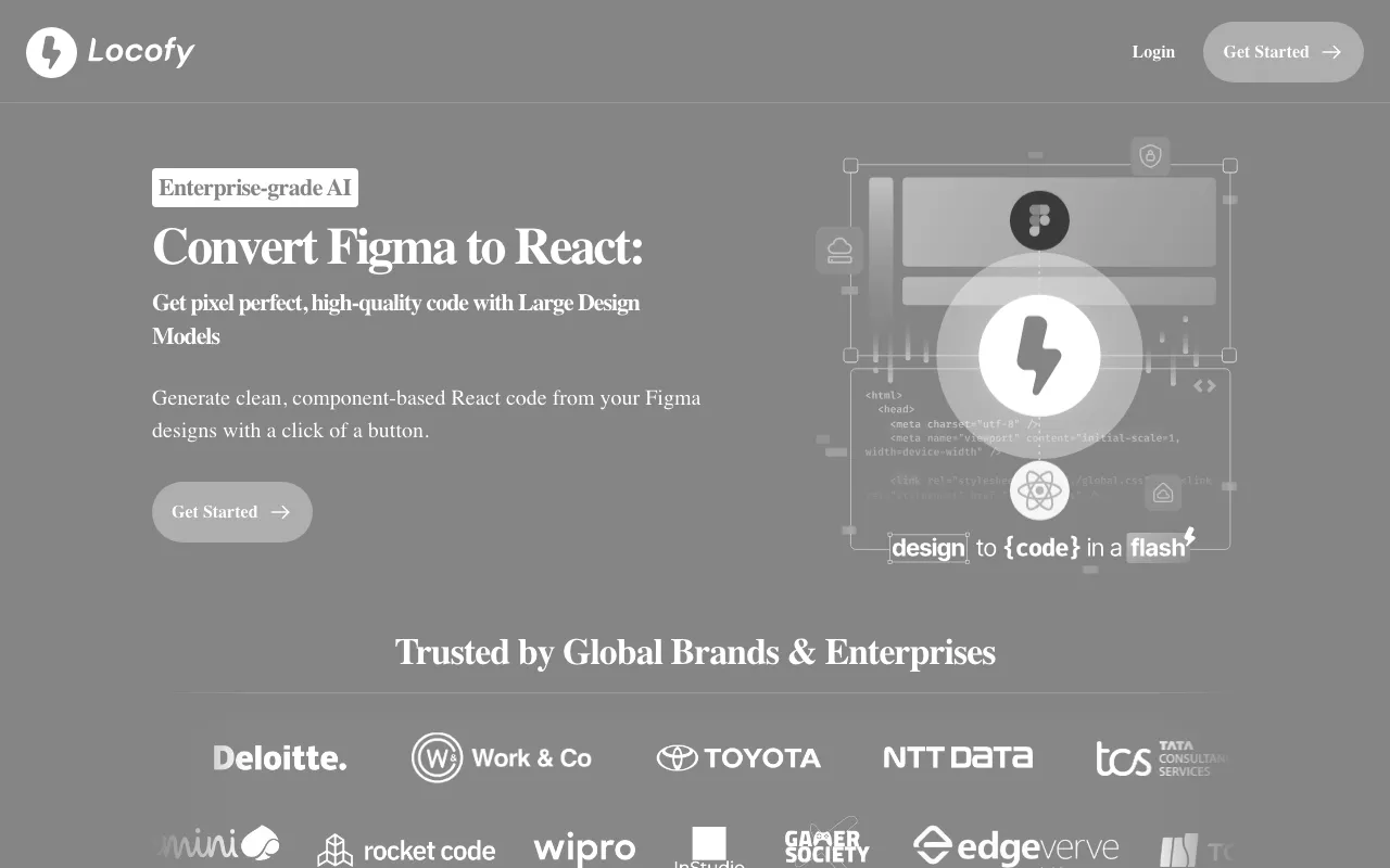 Anteprima di Locofy, tool per trasformare Figma in React