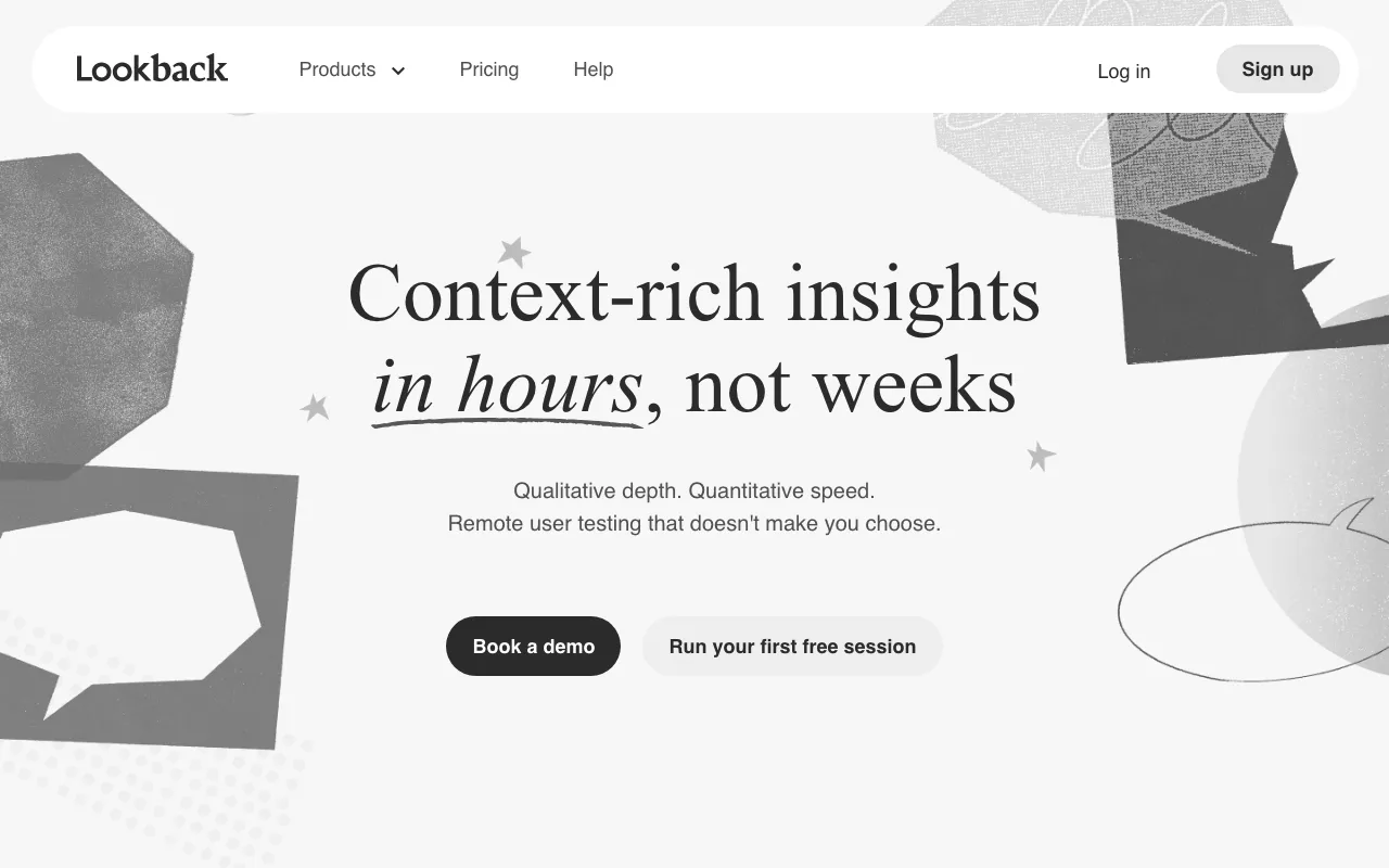 Anteprima di Lookback, tool di research e testing