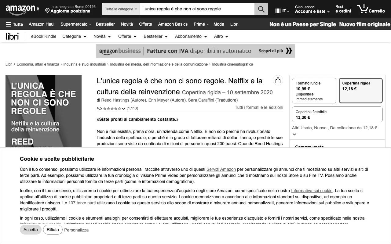 Anteprima di L'unica regola è che non ci sono regole, come Netflix gestisce il team (libro)