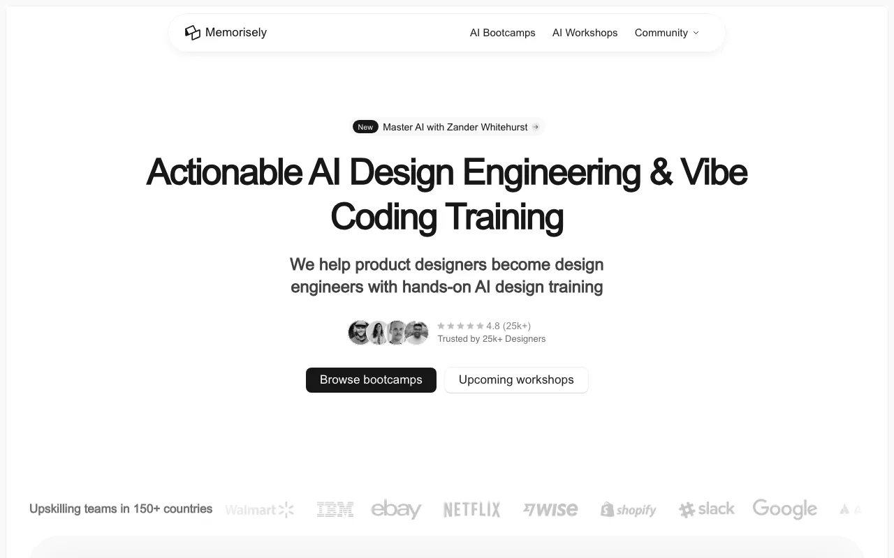 Anteprima di Memorizely, corsi sul design