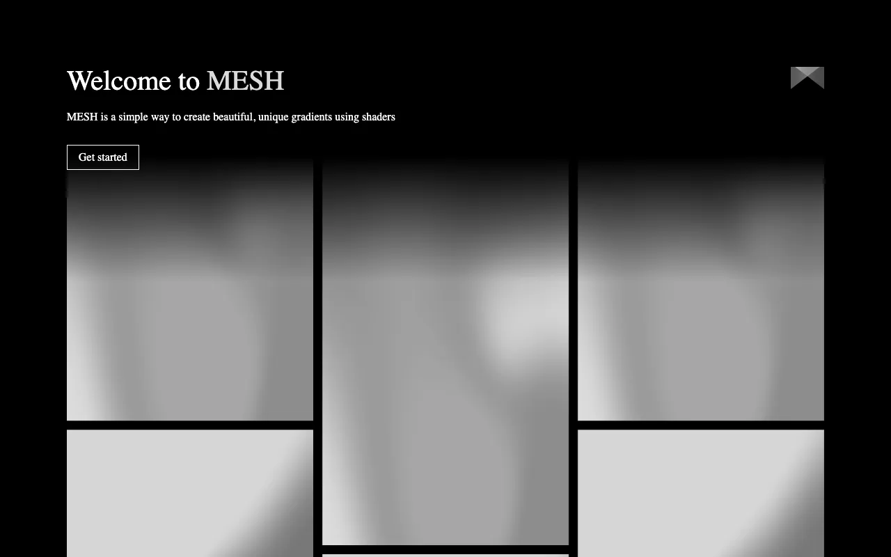 Anteprima di Mesh, tool per trovare e creare background