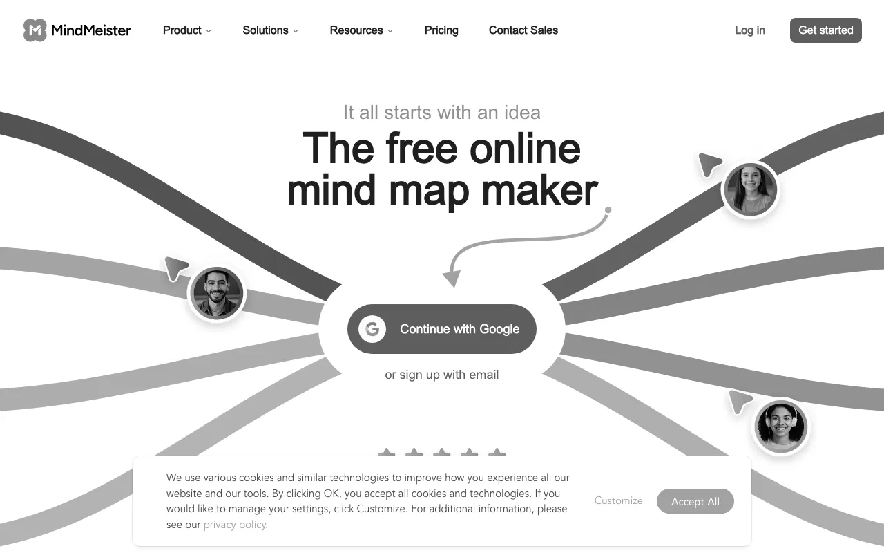 Anteprima di Mindmeister, tool per creare mappe mentali e flussi