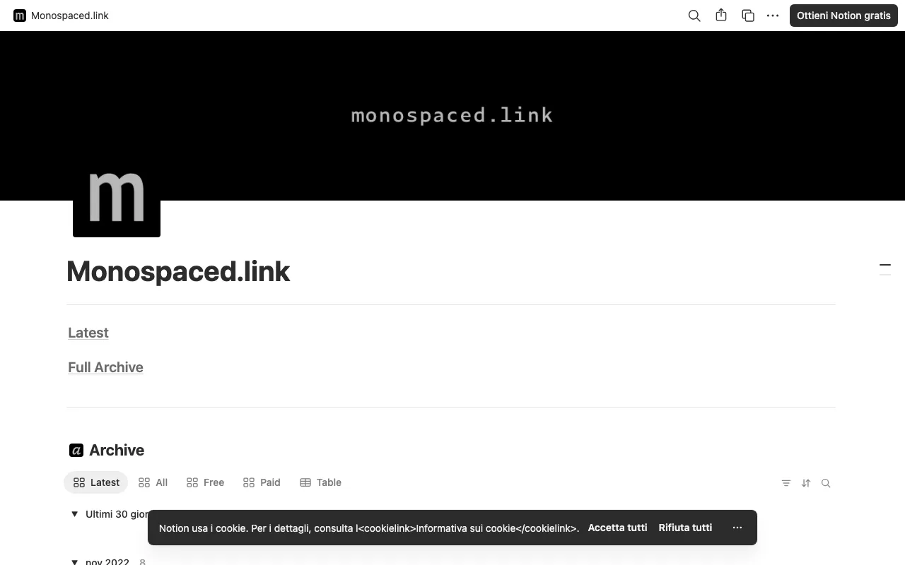Anteprima di Monospaced.link