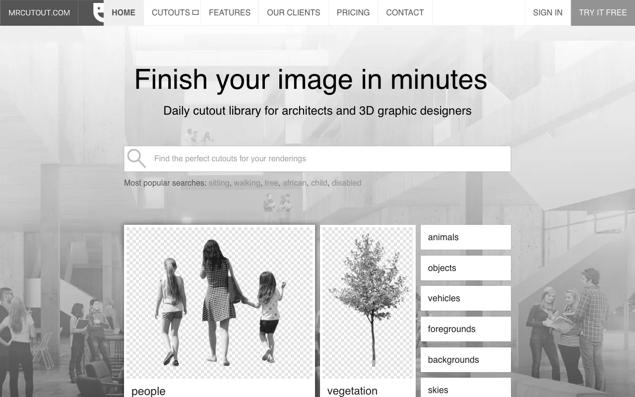 Anteprima di MrCutout, raccolta di png di persone