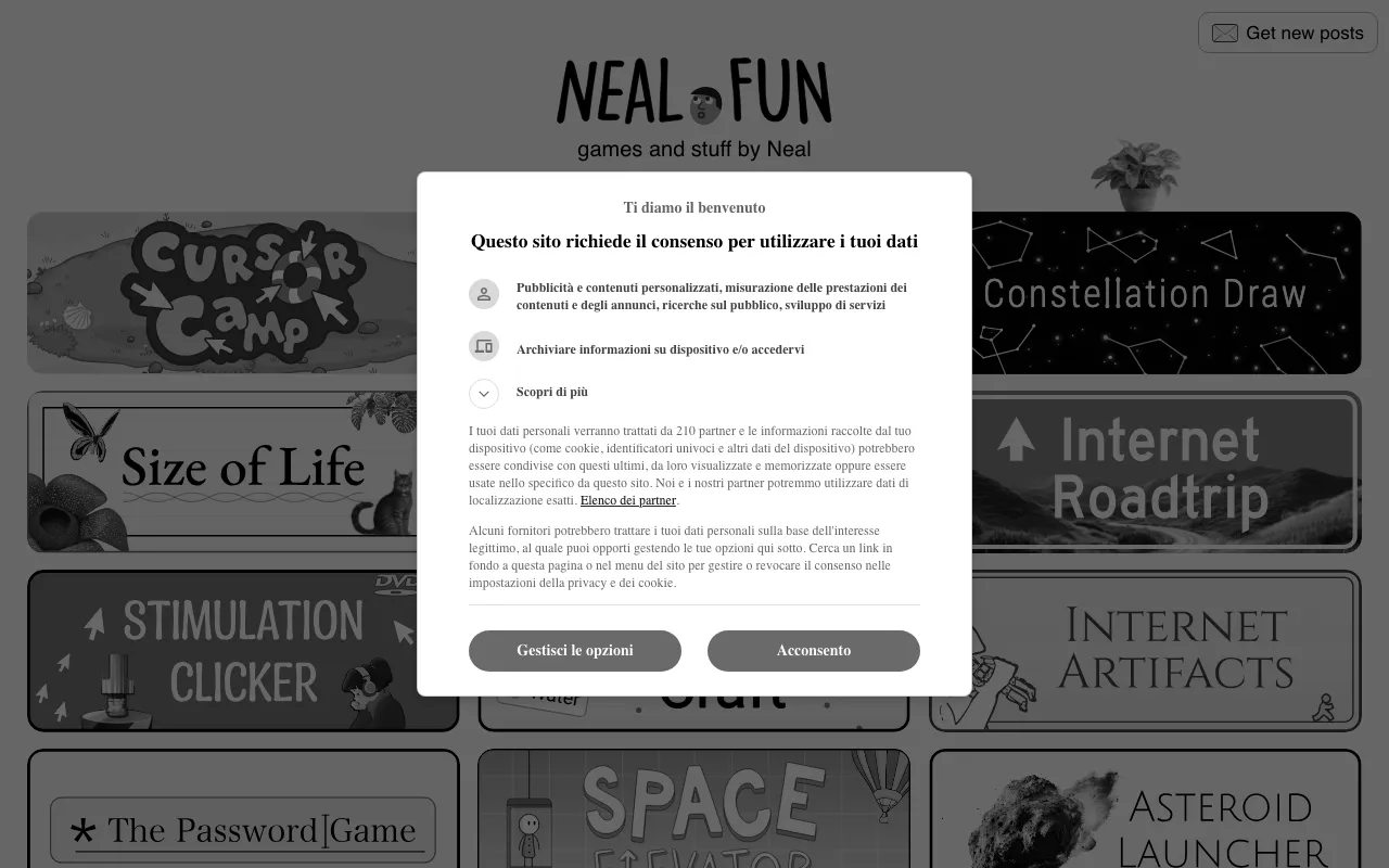 Anteprima di Neal Games, lista di giochi per designer (e non solo)