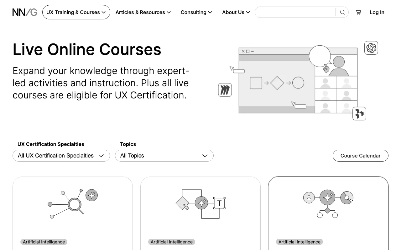 Anteprima di NN Group Courses, corsi sul design