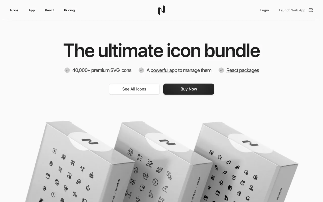 Anteprima di Nucleo App, tool per raccogliere file SVG