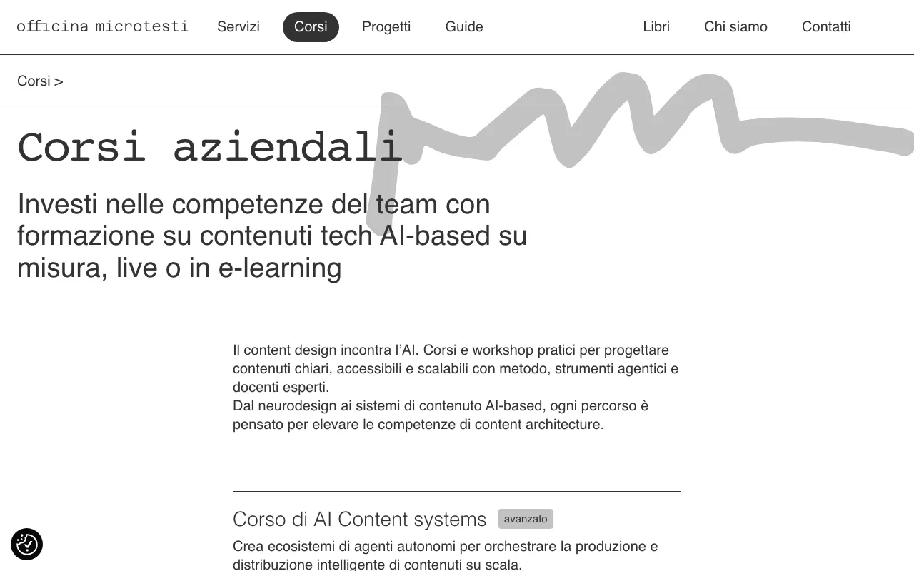 Anteprima di Officina Microtesti, corsi di UX writing