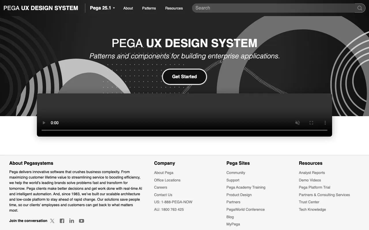 Anteprima di Pega Design System, per prodotti digitali complessi