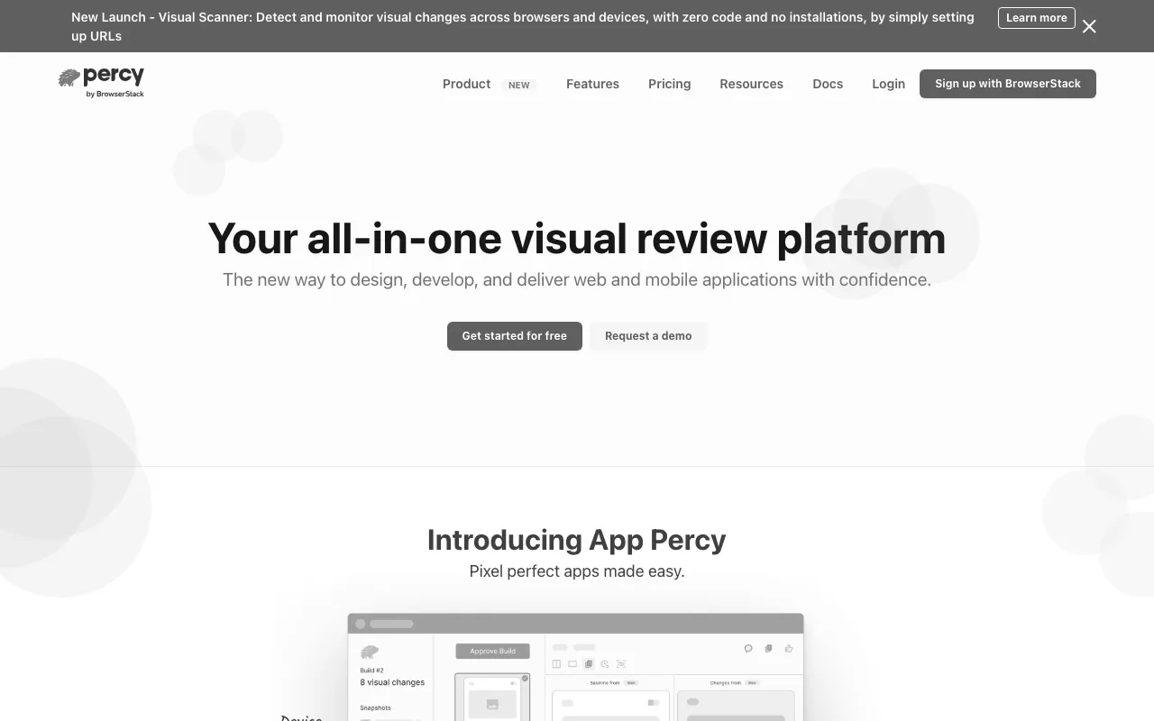 Anteprima di Percy, tool per feedback visuali sul design