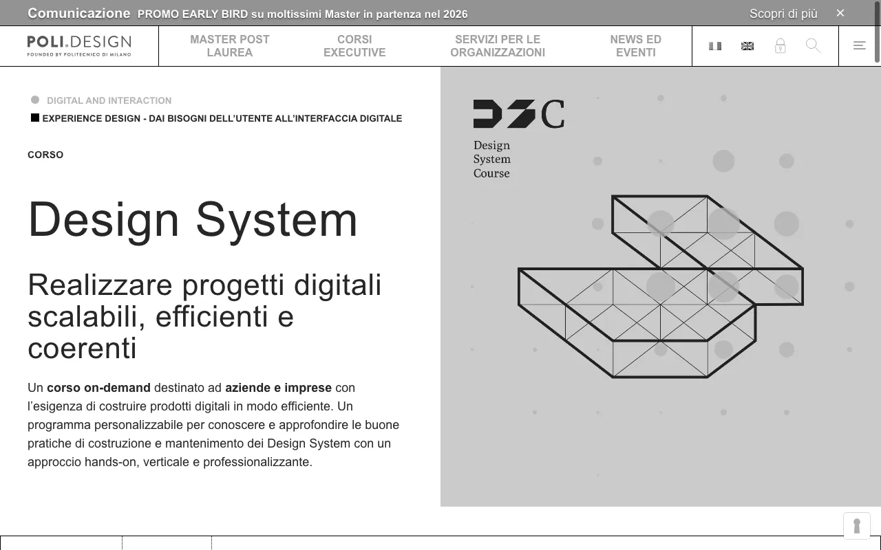 Anteprima di Poli.design, corso sul design system
