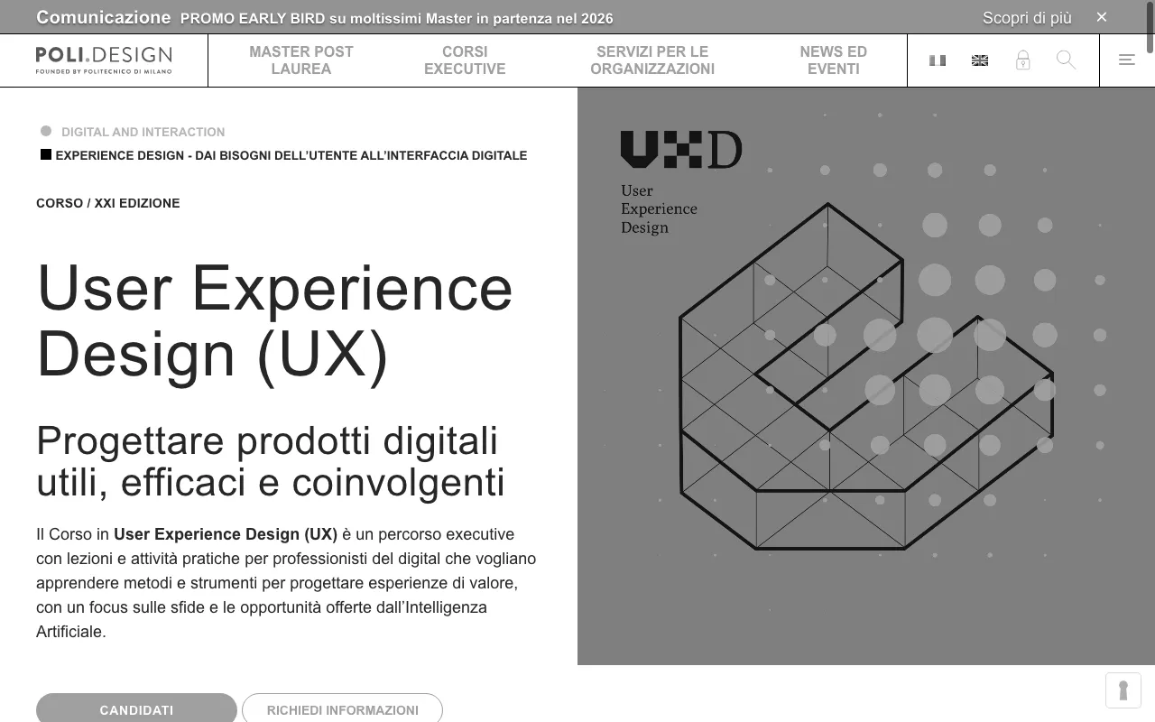 Anteprima di Polidesign UX Design Course, corso sulla UX