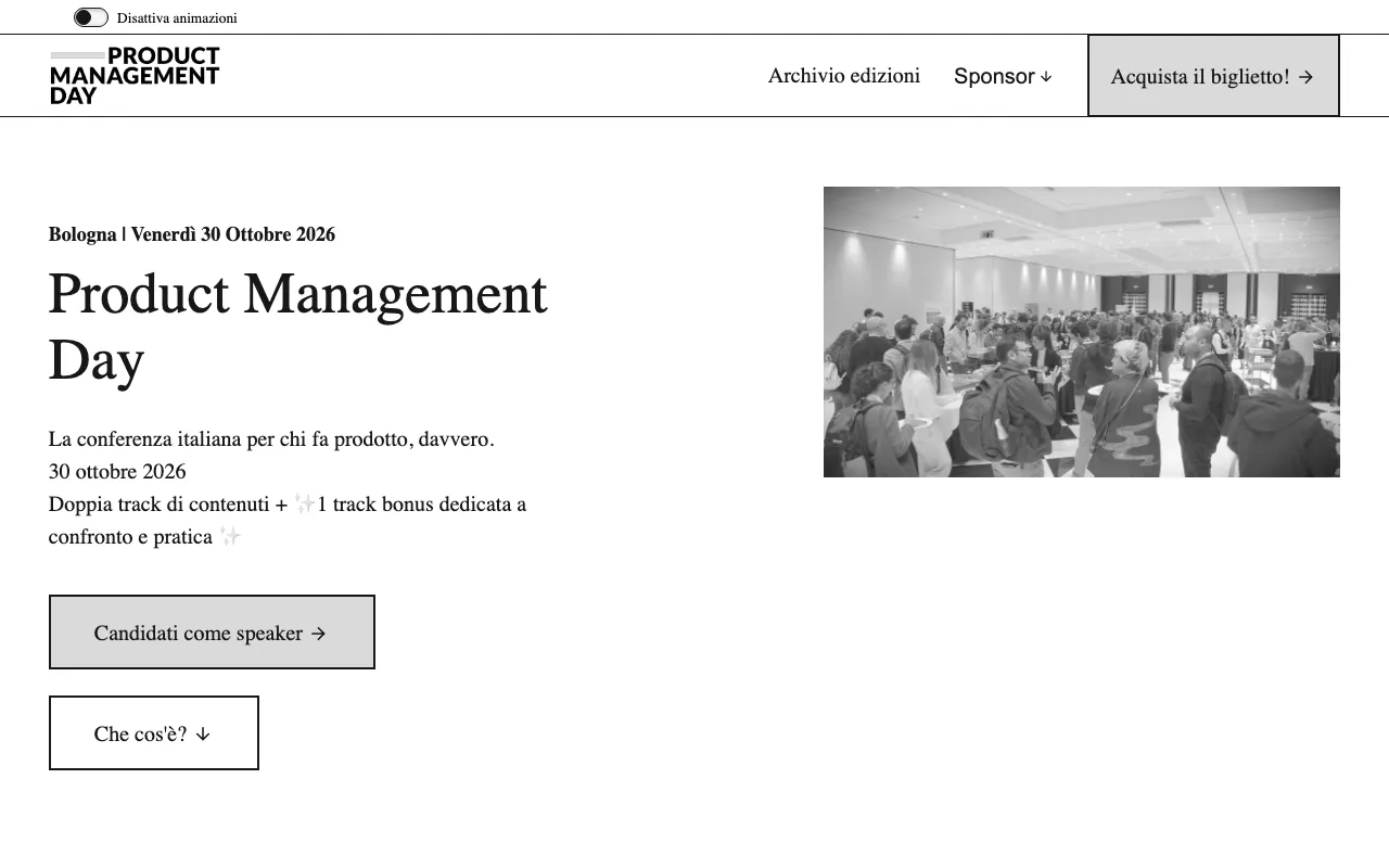 Anteprima di Product Management Day, evento per product manager