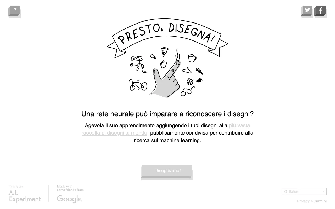 Anteprima di Quick, Draw! di Google