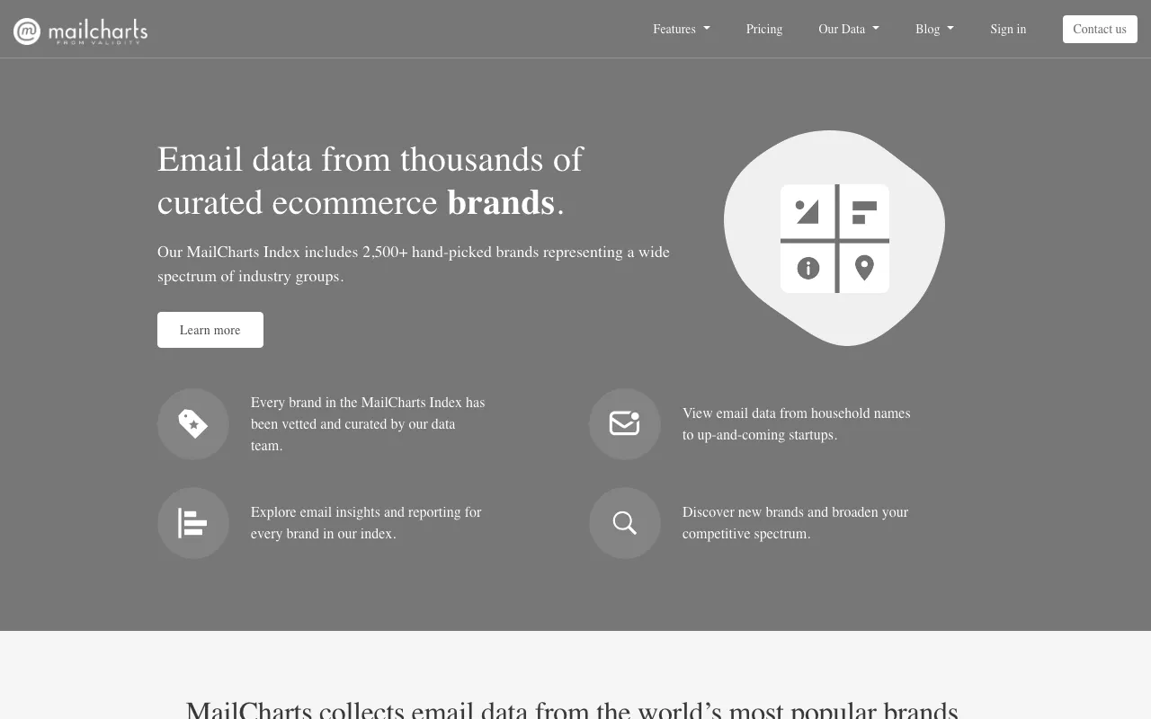 Anteprima di Raccolta di dati e template di email di brand internazionali