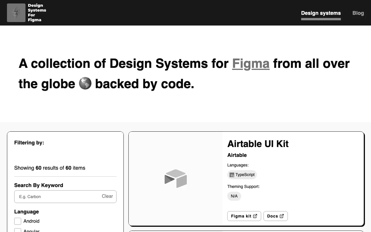 Anteprima di Raccolta di design system su Figma