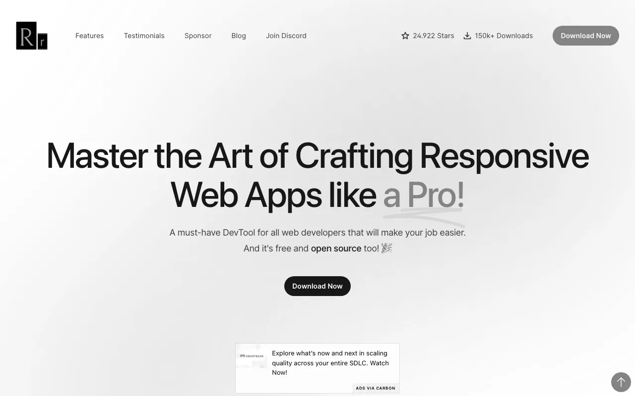 Anteprima di Responsively, tool di check responsiveness