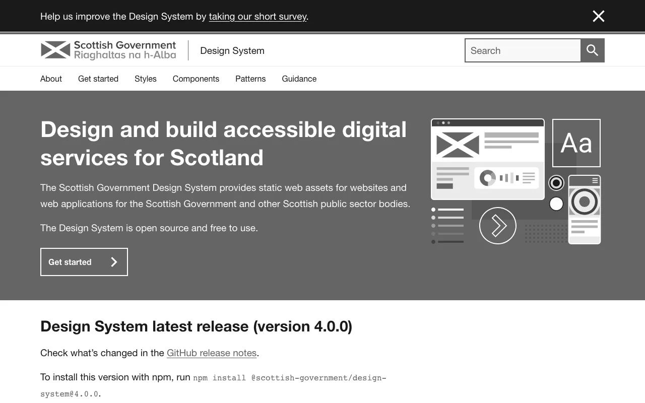 Anteprima di Scottish Government Design System