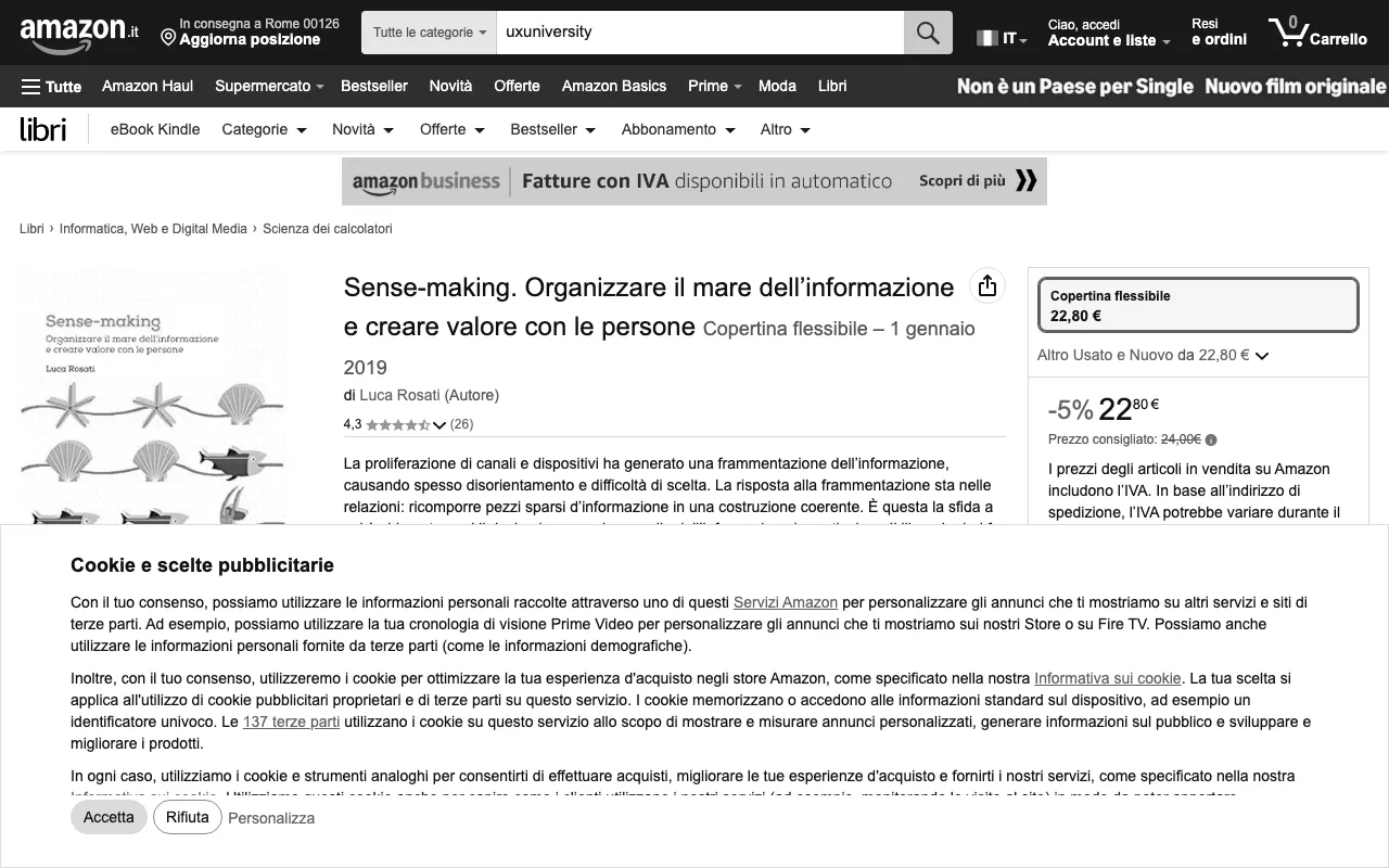 Anteprima di Sense Making, libro sull’architettura dell’informazione