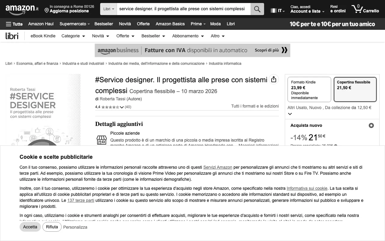 Anteprima di Service designer, libro sul service design