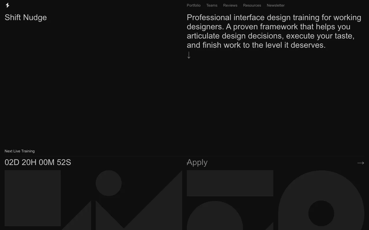 Anteprima di Shift Nudge, corsi sul design e la UX