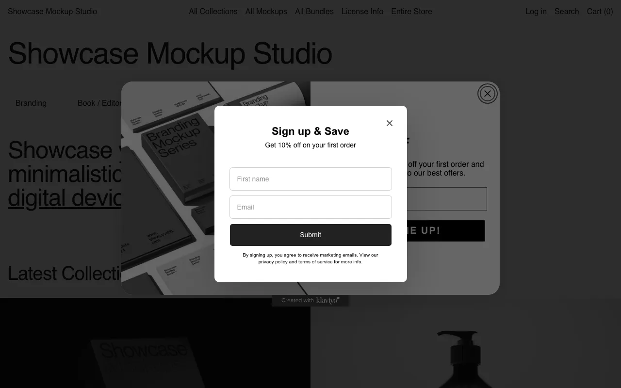 Anteprima di Showcase Mockup Studio, raccolta di mockup premium