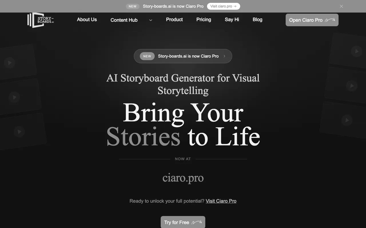 Anteprima di Storyboard.ai, tool AI per creare sceneggiature