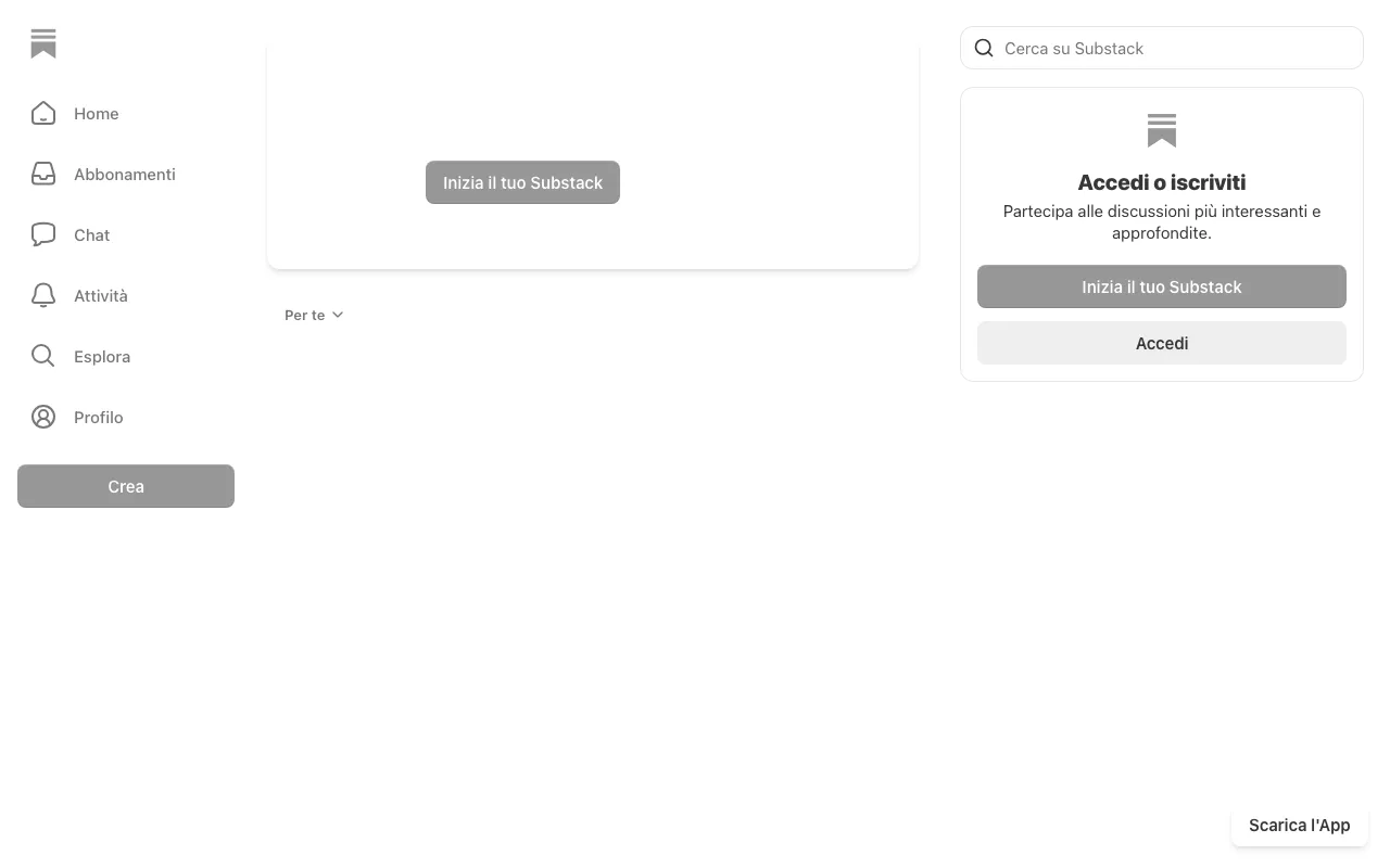 Anteprima di Substack, tool per creare newsletter