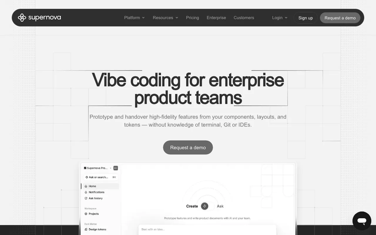 Anteprima di Supernova.io, tool per documentazione di un design system