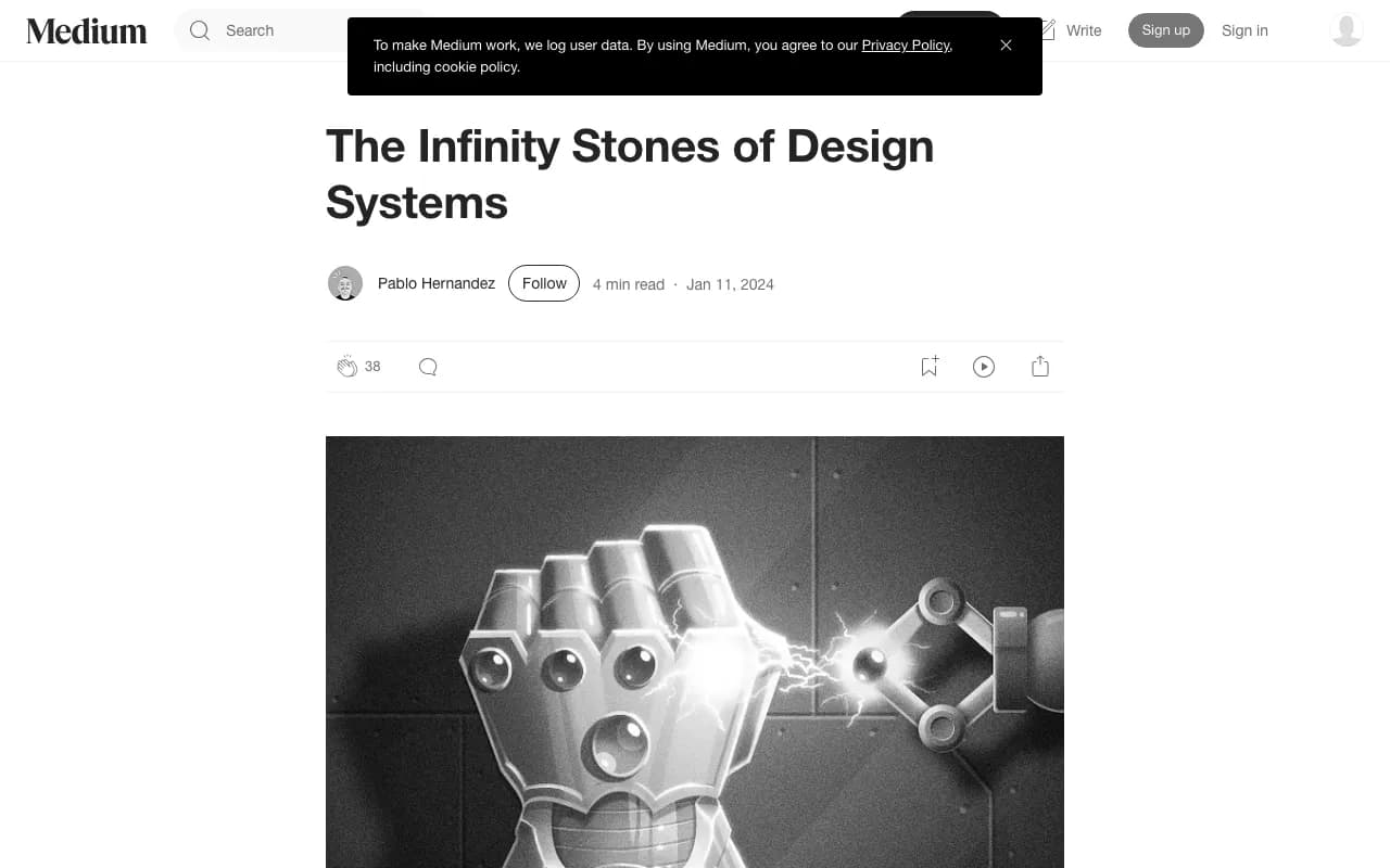 Anteprima di The Infinity Stones of Design systems